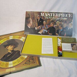Vintage 1970 Parker Brothers Masterpiece Art Auction Board Game